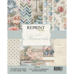 Reprint - Papirpakke 15x15 - Quiet Moments - RPP114