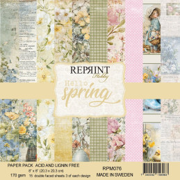 Reprint - Papirpakke 20x20 - Hello Spring - RPM076