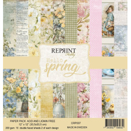 Reprint - Papirpakke 30x30 - Hello Spring - CRP097