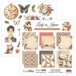 ScrapBoys - Papirblok 20x20 - Lady In Japan