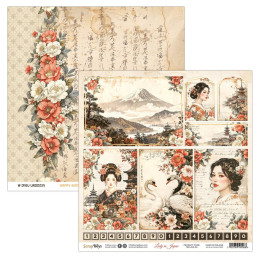 ScrapBoys - Papirblok 30x30 - Lady In Japan