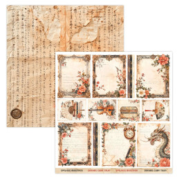 ScrapBoys - Papirblok 30x30 - Art Journal - Lady In Japan