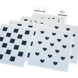 Pinkfresh Studio - Stencil - Artful Foundations - Refined Grid