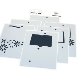 Pinkfresh Studio - Stencil - Artful Foundations - Floral Tale