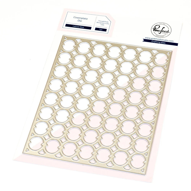 Pinkfresh Studio - Artful Foundations - Coverplate Lattice Glow