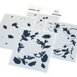 Pinkfresh Studio - Stencil - Artful Foundations - Wild Meadow Wreath