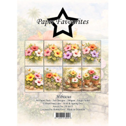 Paper Favourites - Papirpakke A6 - Hibiscus - PFA613