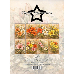 Paper Favourites - Papirpakke A6 - Lily - PFA614