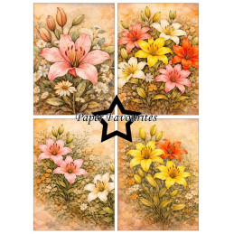 Paper Favourites - Papirpakke A6 - Lily - PFA614
