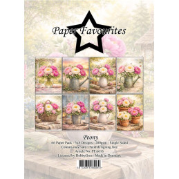 Paper Favourites - Papirpakke A6 - Peony - PFA616