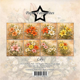 Paper Favourites - Papirpakke 15x15 - Lily - PF573