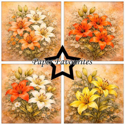 Paper Favourites - Papirpakke 15x15 - Lily - PF573