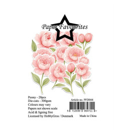 Paper Favourites - Die Cuts - Peony - PFD044