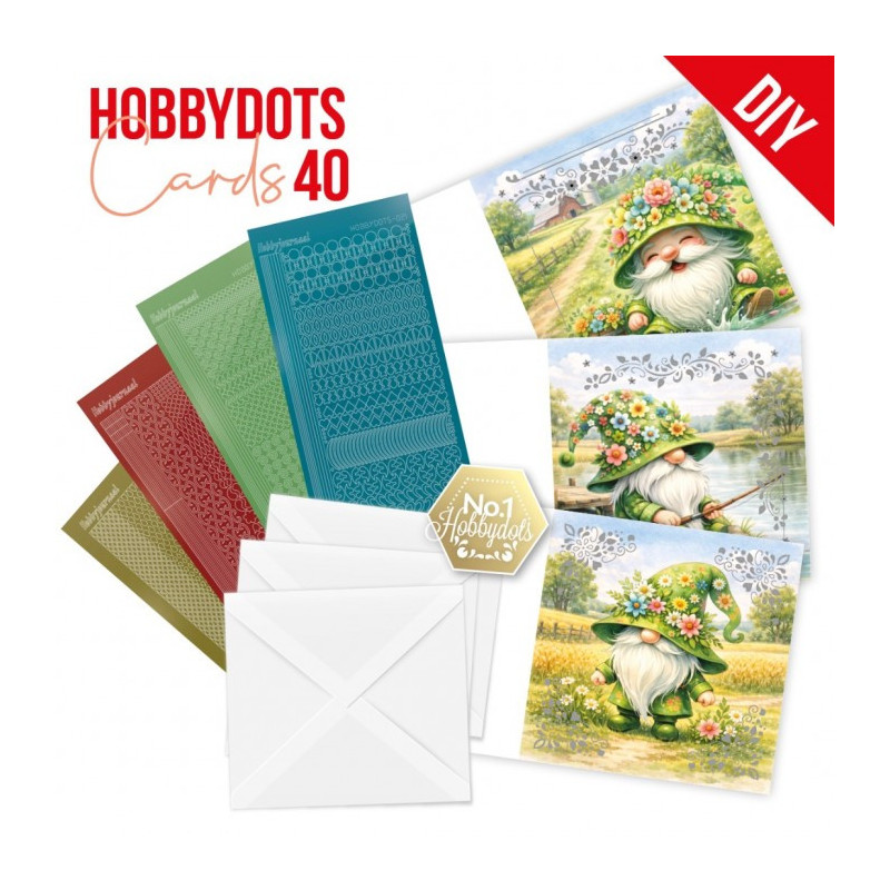 Dot And Do Cards 40 - Happy Gnomes