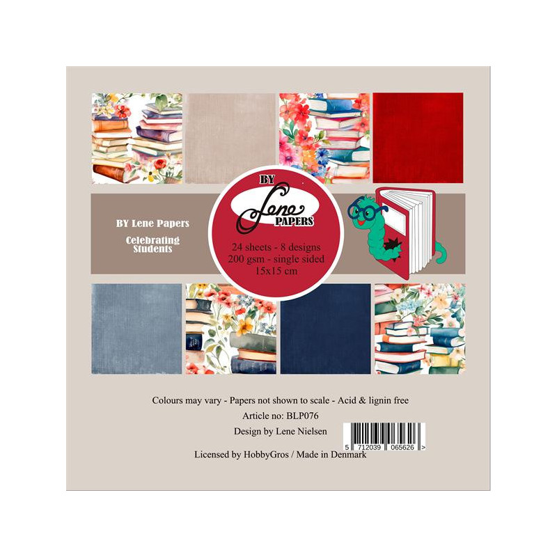 By Lene - Papirpakke 15x15 - Celebrating Students - BLP076