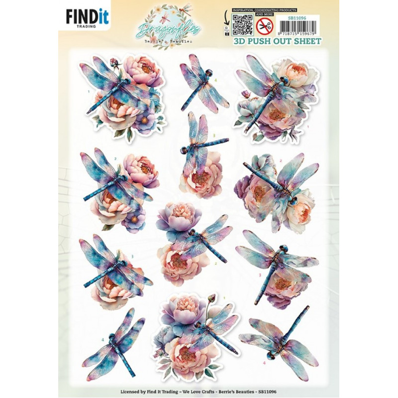 Pushout - Berries Beauties - Dragonflies - Azure - SB11096