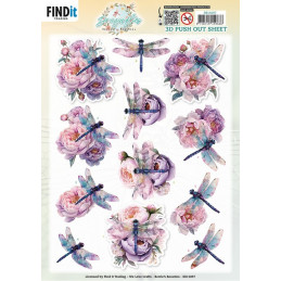 Pushout - Berries Beauties - Dragonflies - Lilac - SB11097