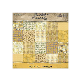 Idea-Ology - Tim Holtz - Palette Collection 8x8 - Yellow - TH94472
