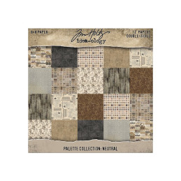 Idea-Ology - Tim Holtz - Palette Collection 8x8 - Neutral - TH94473