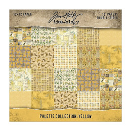 Idea-Ology - Tim Holtz - Palette Collection 12x12 - Yellow - TH94458