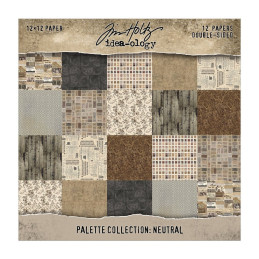 Idea-Ology - Tim Holtz - Palette Collection 12x12 - Neutral - TH94459