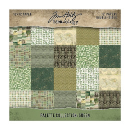 Idea-Ology - Tim Holtz - Palette Collection 12x12 - Green - TH94460