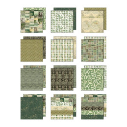 Idea-Ology - Tim Holtz - Palette Collection 12x12 - Green - TH94460