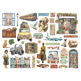 Stamperia - Die Cuts - Art Of Travelling - DFLDC131