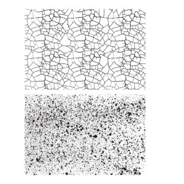 Stampers Anonymous - Tim Holtz - Cling Mount Stamps - Cracks & Specks