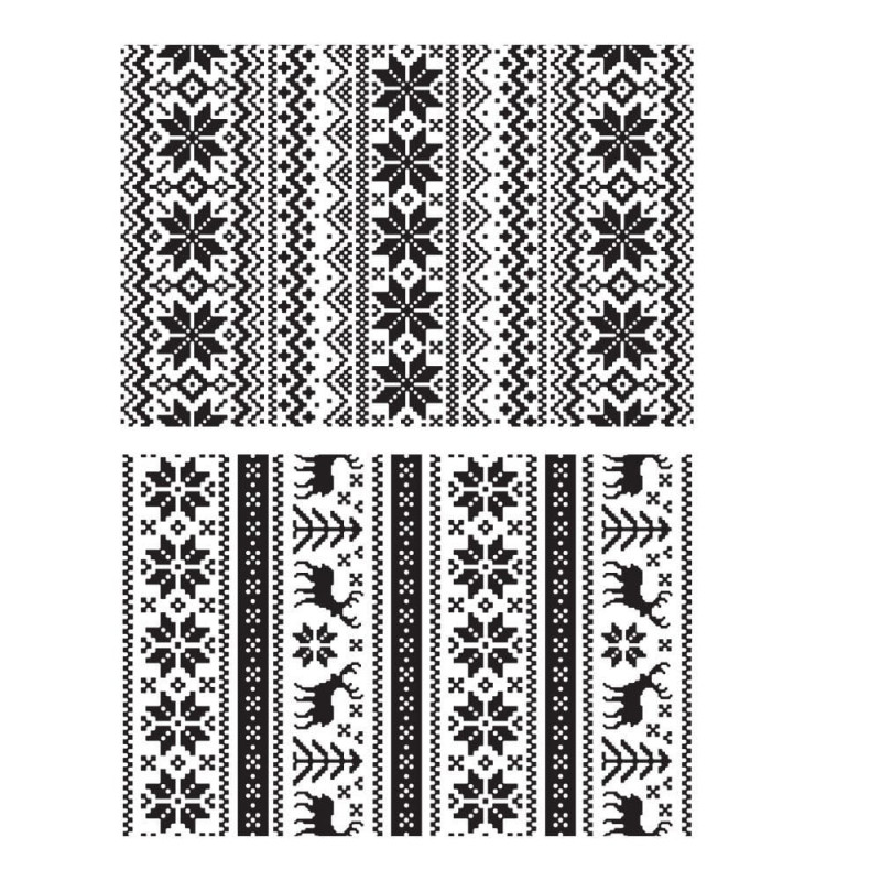 Stampers Anonymous - Tim Holtz - Cling Mount Stamps - Holiday Knits