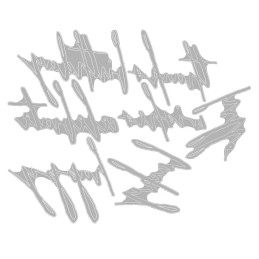 Sizzix - Tim Holtz - Thinlits Die - Handwritten Celebrate - 660215