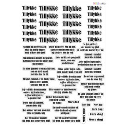 Castello - Basispapir - Forskellige Tekster - 772