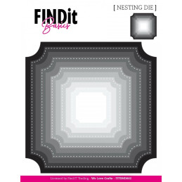 FINDit Basics - Nesting Dies - Cut Corner Squares - FITBND002