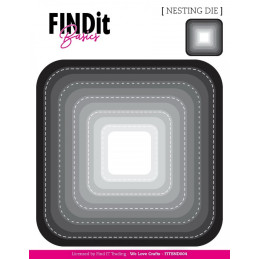 FINDit Basics - Nesting Dies - Curved Squares - FITBND004