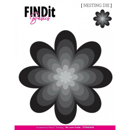 FINDit Basics - Nesting Dies - Petal Flower - FITBND008