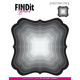 FINDit Basics - Nesting Dies - Deco Squares - FITBND011