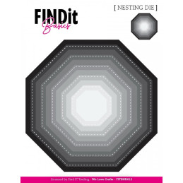 FINDit Basics - Nesting Dies - Stitched Octagon - FITBND012