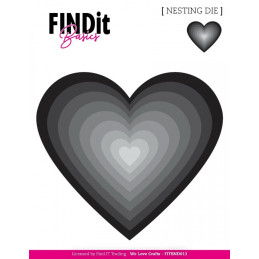 FINDit Basics - Nesting Dies - Hearts 2 - FITBND013