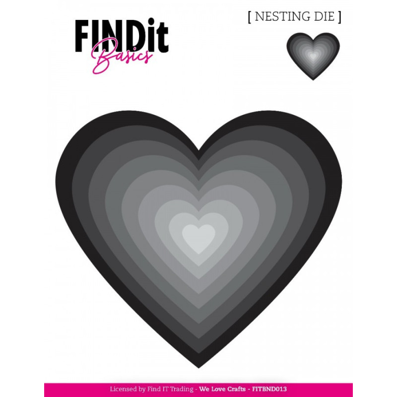 FINDit Basics - Nesting Dies - Hearts 2 - FITBND013