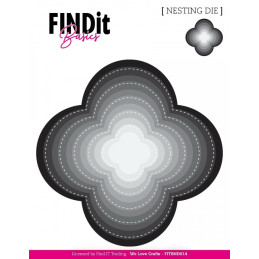 FINDit Basics - Nesting Dies - Stitched Quatrefoil - FITBND014