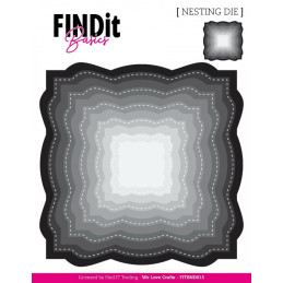 FINDit Basics - Nesting Dies - Wavey Squares - FITBND015