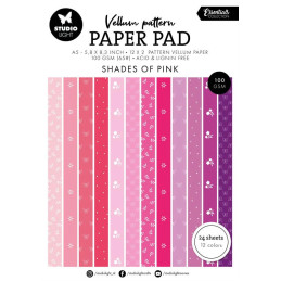 Studio Light - Paper Pad A5 Vellum - Spring Pink