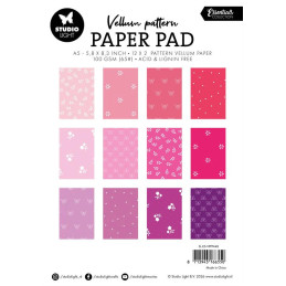 Studio Light - Paper Pad A5 Vellum - Spring Pink