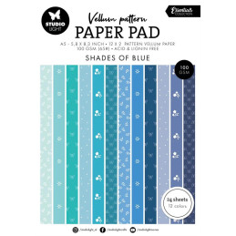 Studio Light - Paper Pad A5 Vellum - Spring Blue