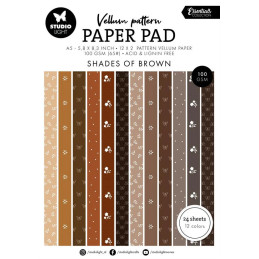 Studio Light - Paper Pad A5 Vellum - Spring Brown