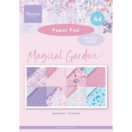 Marianne Design - Papirblok A4 - Magical Garden - PK9221