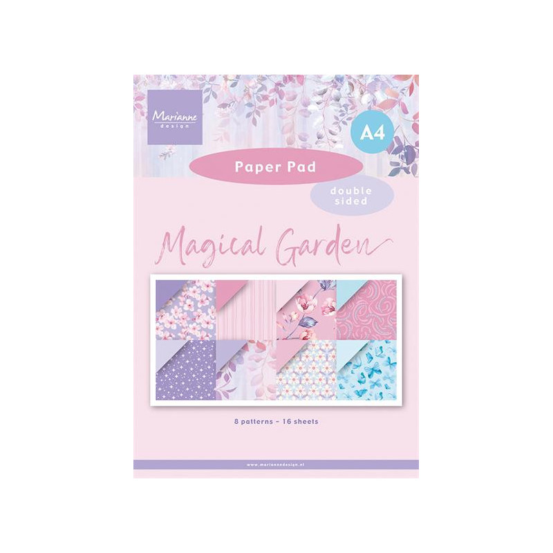 Marianne Design - Papirblok A4 - Magical Garden - PK9221