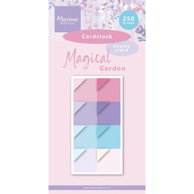 Marianne Design - Papirblok 15x30 - Magical Garden - Cardstock - PK9222