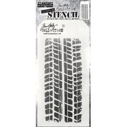 Stampers Anonymous - Tim Holtz - Layered Stencil - Treads