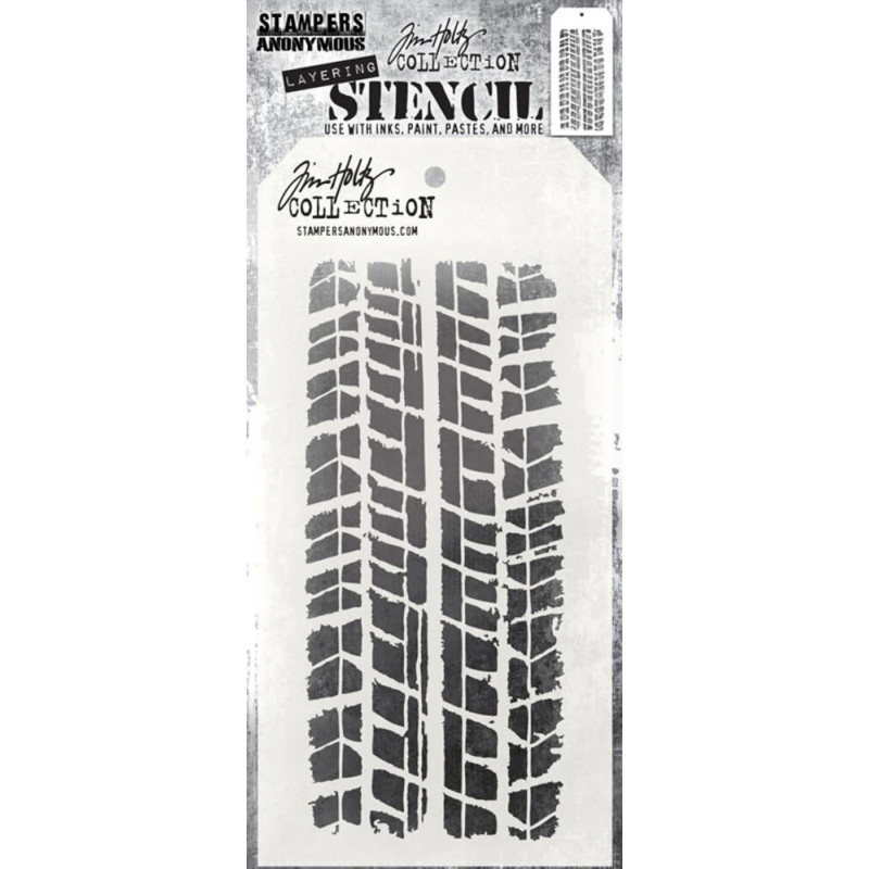 Stampers Anonymous - Tim Holtz - Layered Stencil - Treads